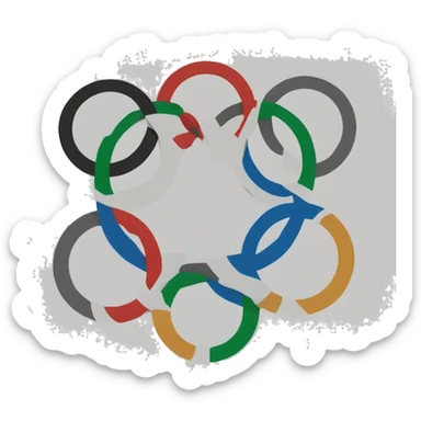 Olympic rings sticker