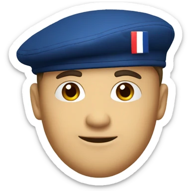 french beret sticker