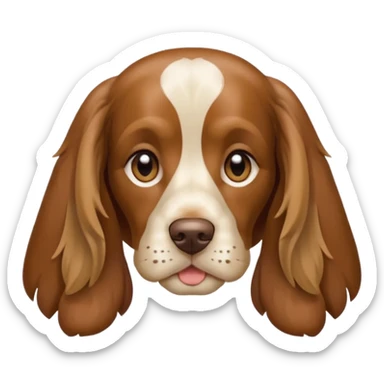 English Cocker Spaniel Brown Tan sticker
