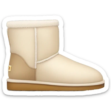 creme uggs sticker