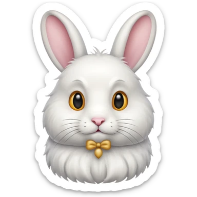 White rabbits  sticker