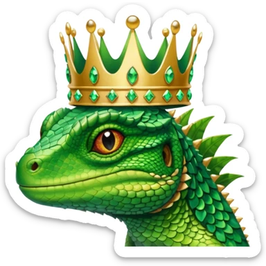 Lizard queen and lizard king  sticker