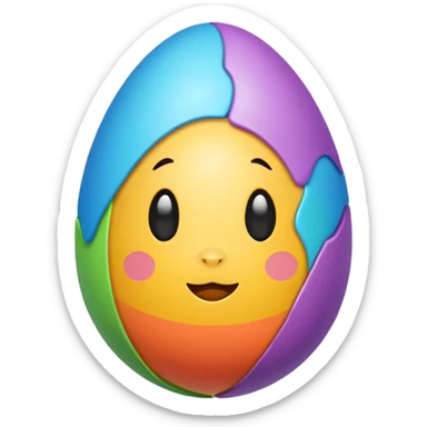 Easter egg sticker