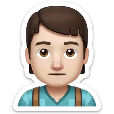 villager from Minecraft face sticker