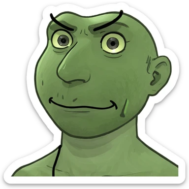 Brown skinned sweating male sticker