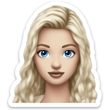 Brume Victoria secret realistic with Blue eyes  sticker