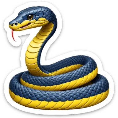 water cobra snake sticker
