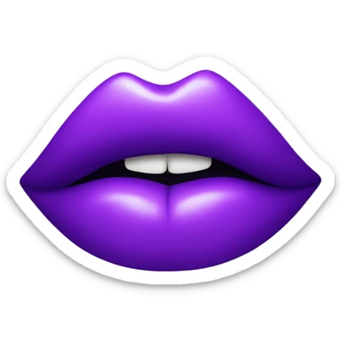 Purple kiss lips  sticker