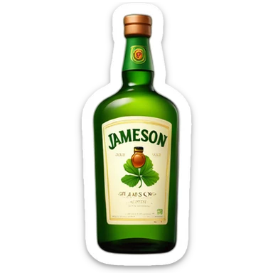 Jameson Irish whiskey bottle sticker