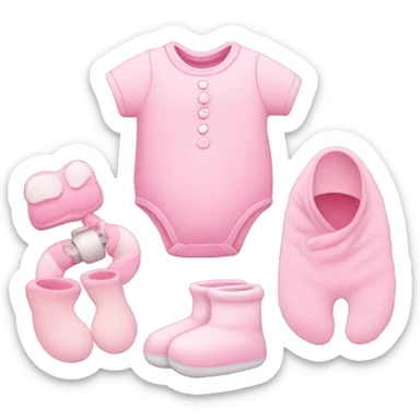 Baby pink things sticker