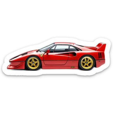 Ferrari f40 liberty walk sticker