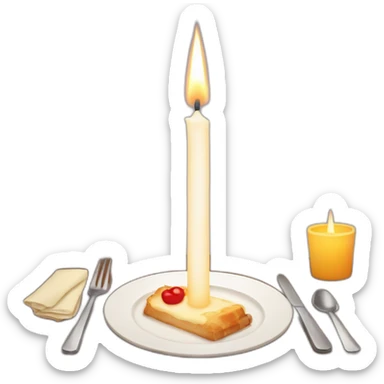 candle light dinner sticker