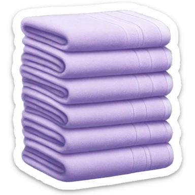 Light purple stacked towels sticker