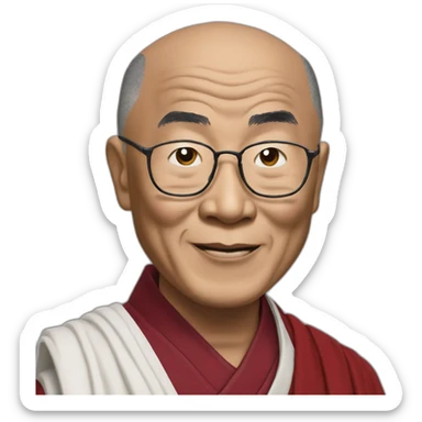 The dalai lama sticker