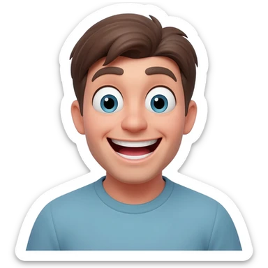 in hillarious in funny position sticker