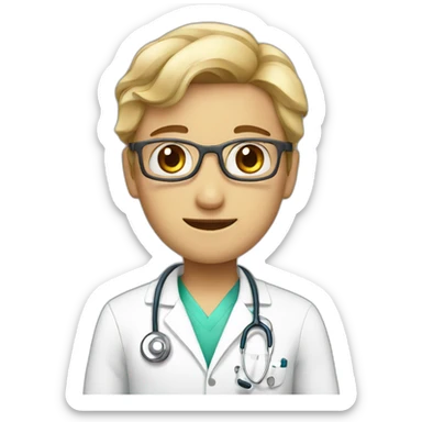 A cute doctor sticker