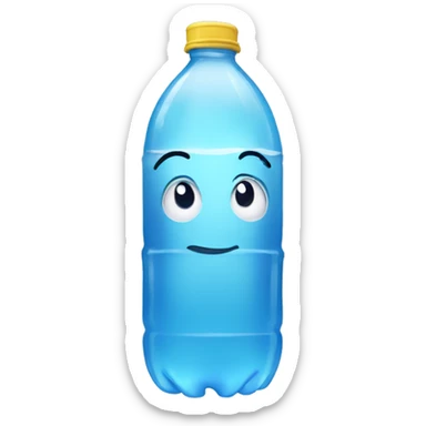 a bottle of water sticker