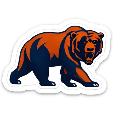 chicago bears logo sticker