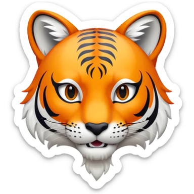 renard et tigre blanc sticker