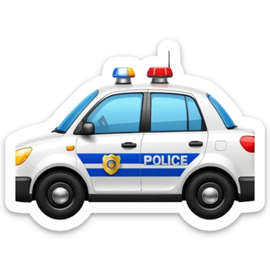Police Car sticker