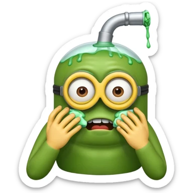 🤮🤢 minion sticker