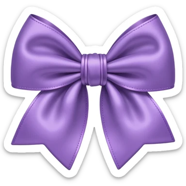 light purple bow sticker