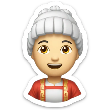 Chinois qui joue au jeux videos sticker