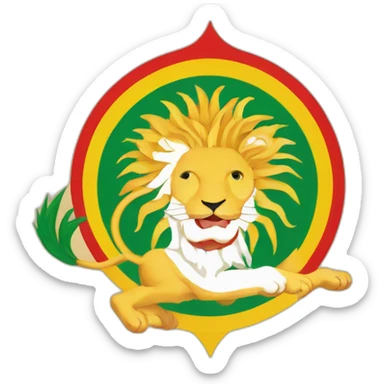 sun and lion iran pre revolution flag sticker
