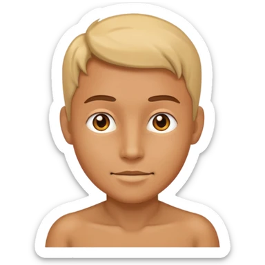 human figure, bright and recognizable sticker