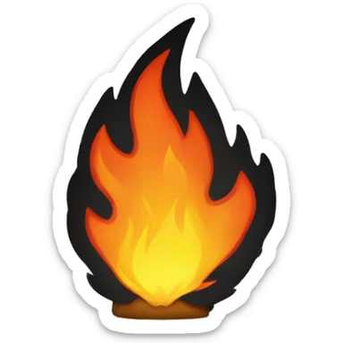 fire on fire on fire sticker