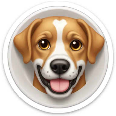 Hueso comida para perro sticker