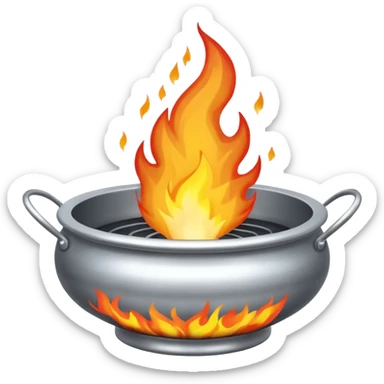 can you make a silver fire basin with a fire coming out of the top sticker