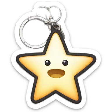Little star keychain  sticker
