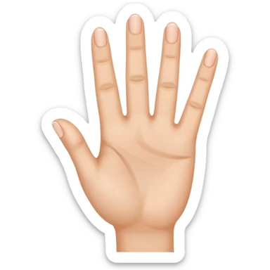 No not like this just one hand and just three fingers up sticker