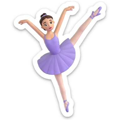 classic ballet dancer sticker