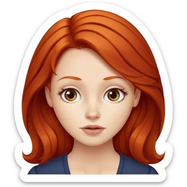  redhead lady says “I don’t know” sticker