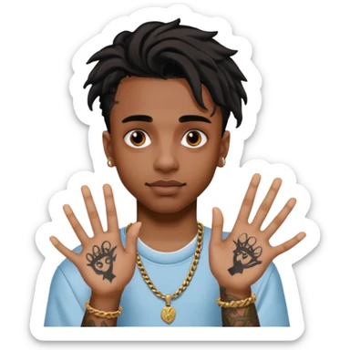 Playboi carti yvl hand  sticker