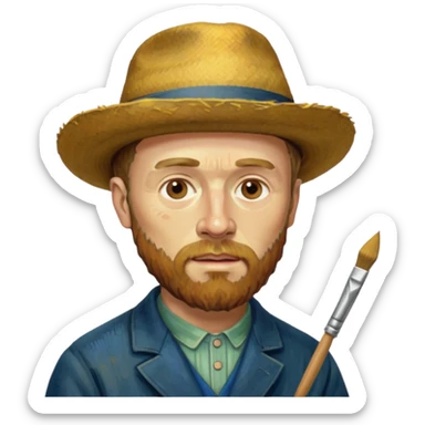 van gogh sticker