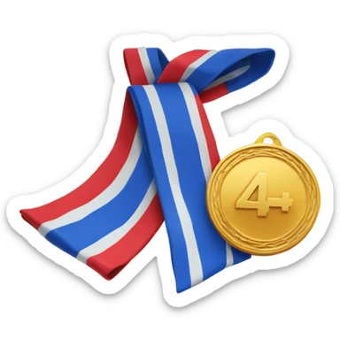 4th place medal sticker