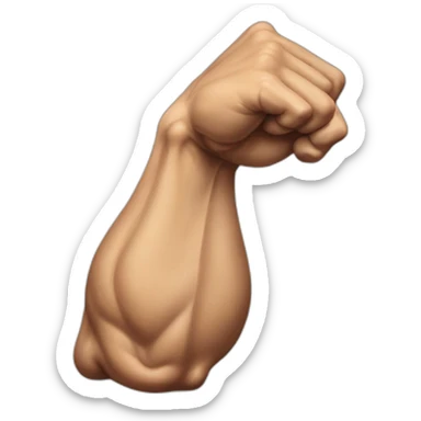 REALISCTIC MUSCULE ARM  sticker