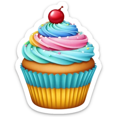 make a cupcake  sticker