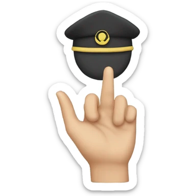 salute heart sticker