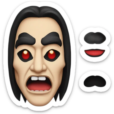 Gene Simmons from KISS sticker