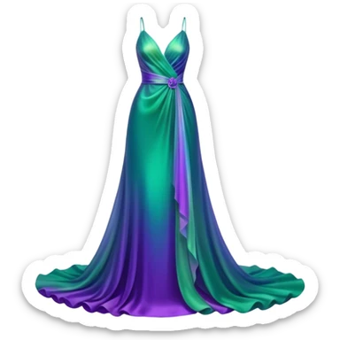 Iridescent  gown sticker