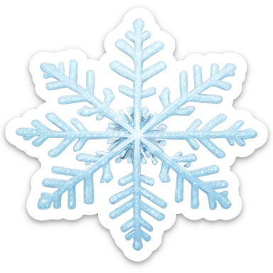 Snowflake sticker