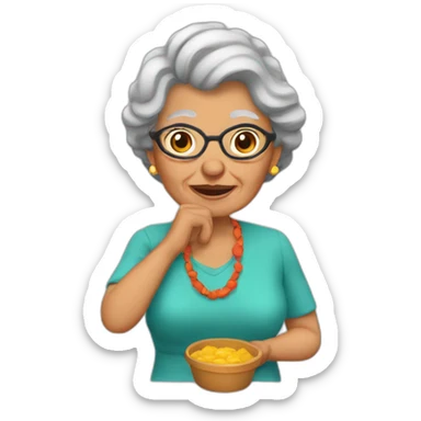 Abuelita moderna sticker