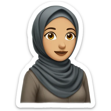 Muslima with Hijab pretty  sticker