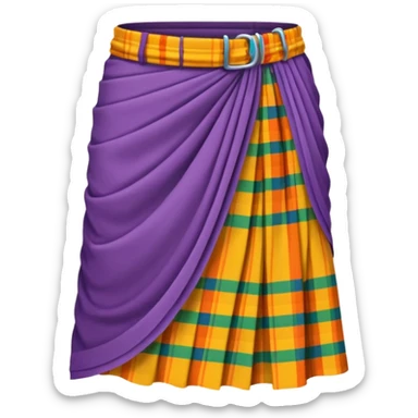 Generate a lungi emoji “ The lungi is a clothing similar to the sarong that originated in the Indian subcontinent. ” sticker