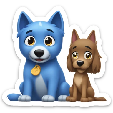 Bluey and bingo  sticker