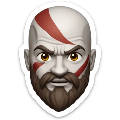 Kratos god of war sticker